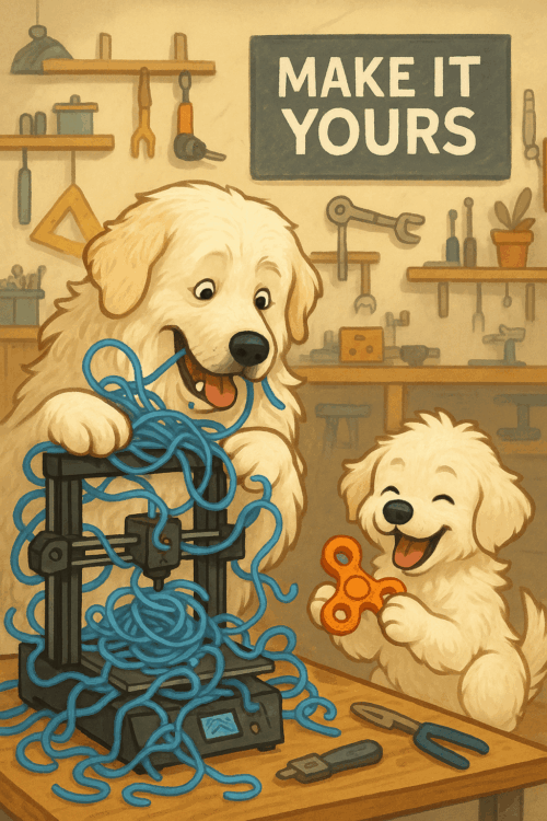 Teddy and TJ prepping for 3D printing