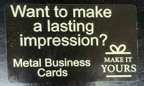 Metal Business Card